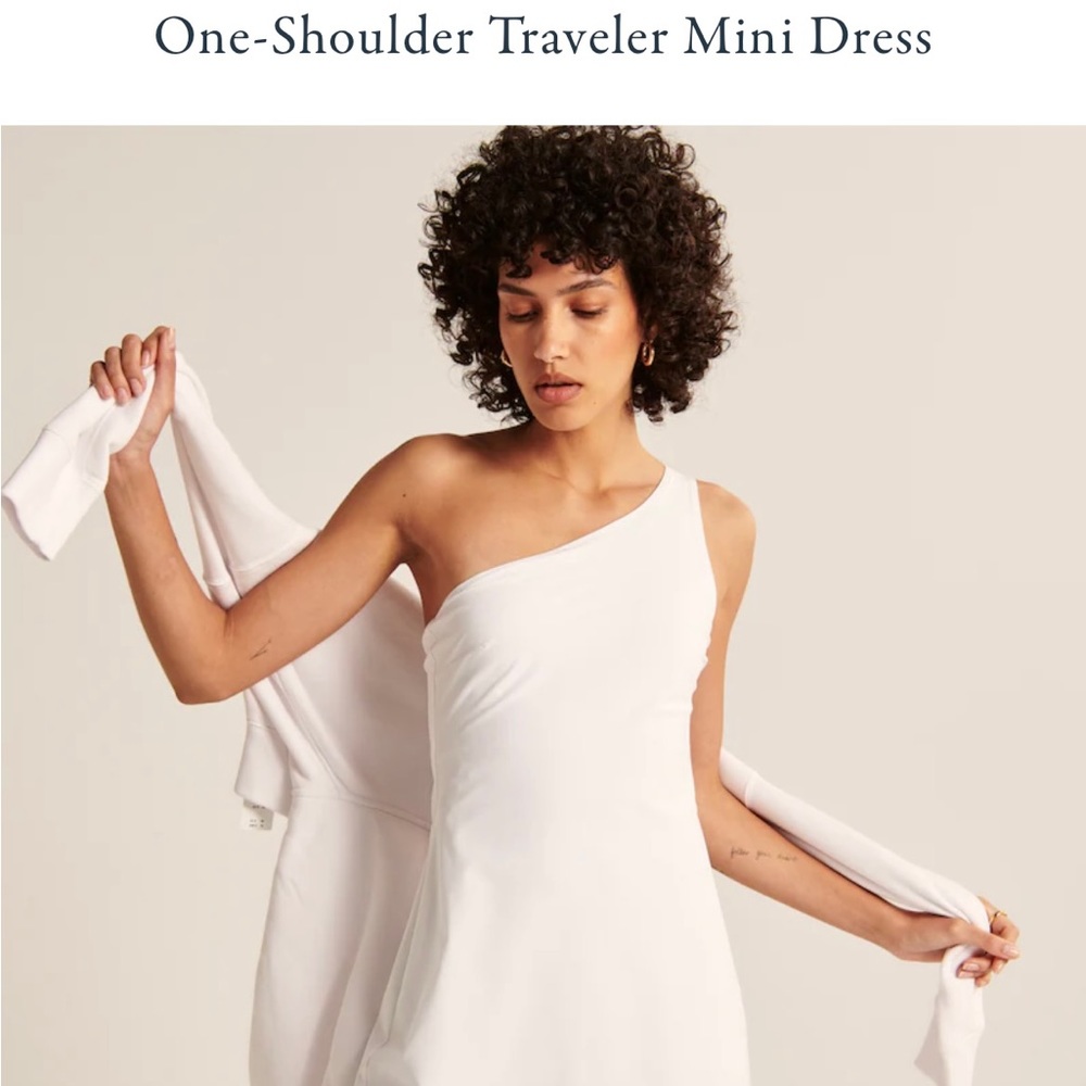 New with tags - one shoulder Abercrombie traveler mini dress
